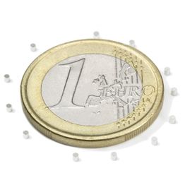 S-01-01-N Disc magnet Ø 1 mm, height 1 mm, holds approx. 31 g, neodymium, N45, nickel-plated