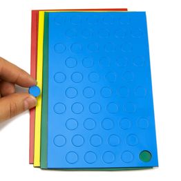 Magnetic symbols Circle small magnetic circles for whiteboards & planning boards, 50 symbols per sheet, in different colours