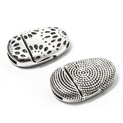 SV-FP-01, Jewellery clasp magnetic with pattern, for bracelets, extra-strong hold