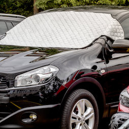 M-89, Windshield protection foil 2 in 1, sun & frost protection all in one, for magnetic attachment on the car