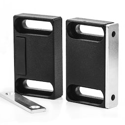 M-FURN-04, Magnetic fitting wide for furniture, metal, with counterpart